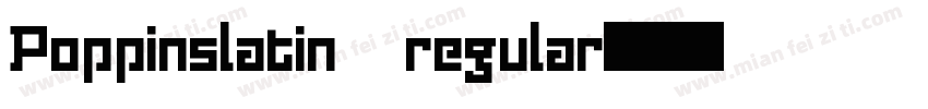 Poppinslatin regular字体转换